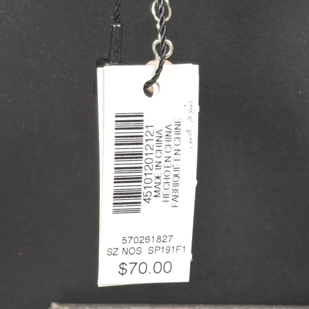 NWT White House Black Market Bib Necklace Goddess Pink Faux Pearl Silver Tone - Picture 5 of 13